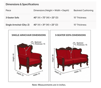The Antique Sofa Set