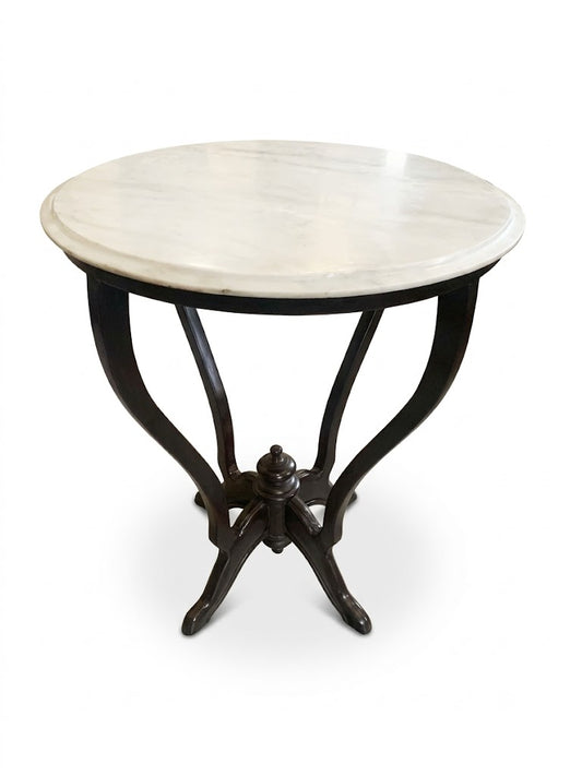Marble-Top Accent Table