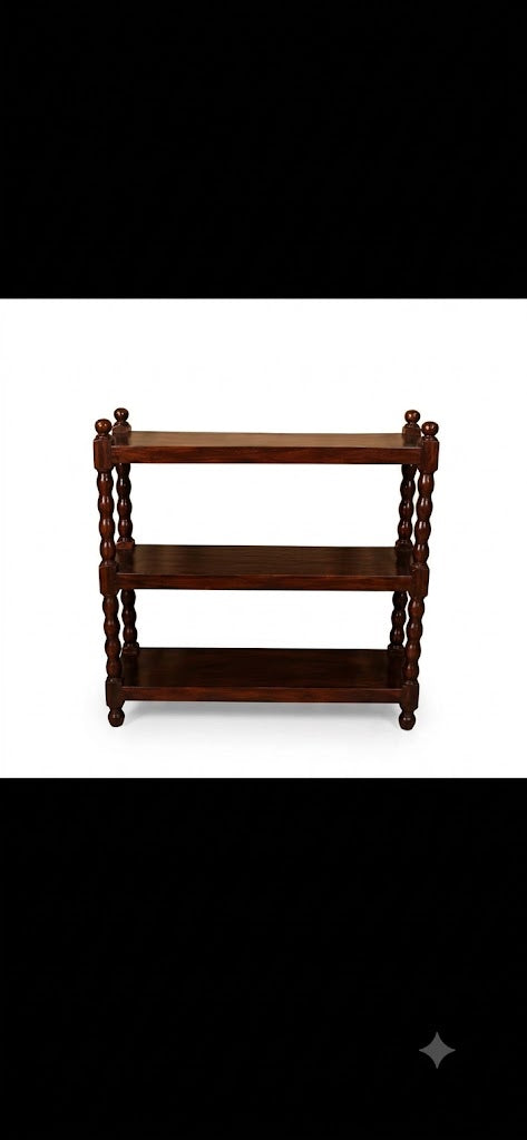 Spindle-Leg Display Shelf