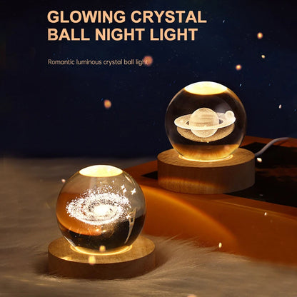 USB LED Night Light - Crystal Balls