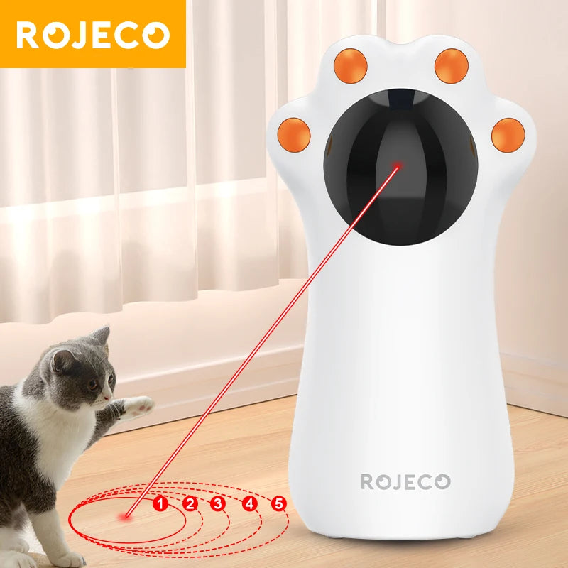 Interactive Automatic LED Laser Toy for Cats - USB Rechargeable