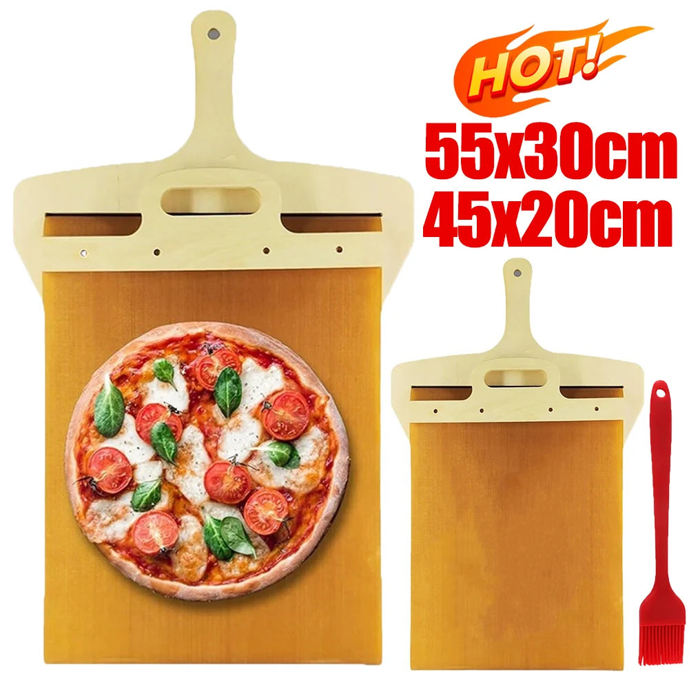 Wooden Sliding Pizza Peel Shovel