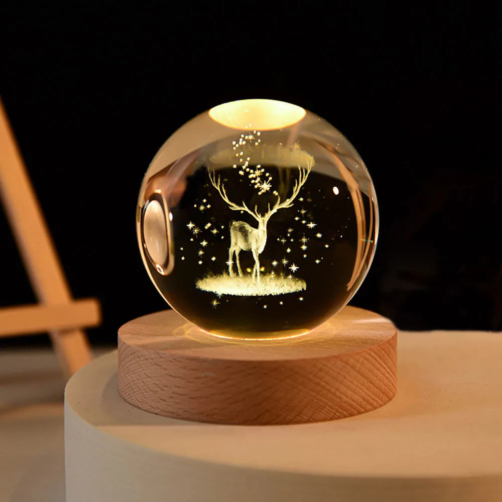 USB LED Night Light - Crystal Balls