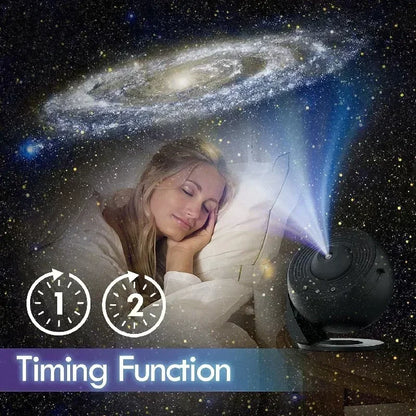 LED Galaxy Projector Starry Sky Night Light 360°