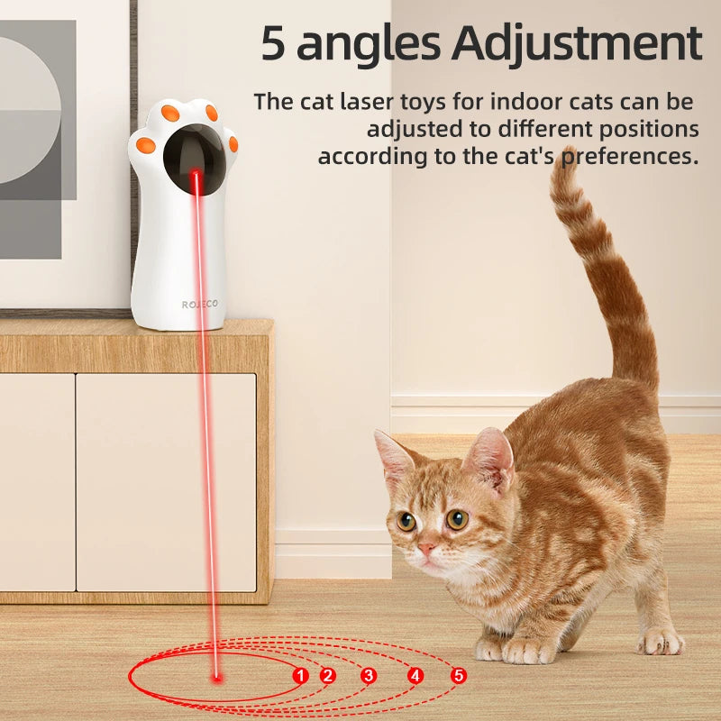 Interactive Automatic LED Laser Toy for Cats - USB Rechargeable