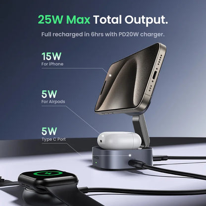 25W Magnetic Wireless Charger Stand - UGreen