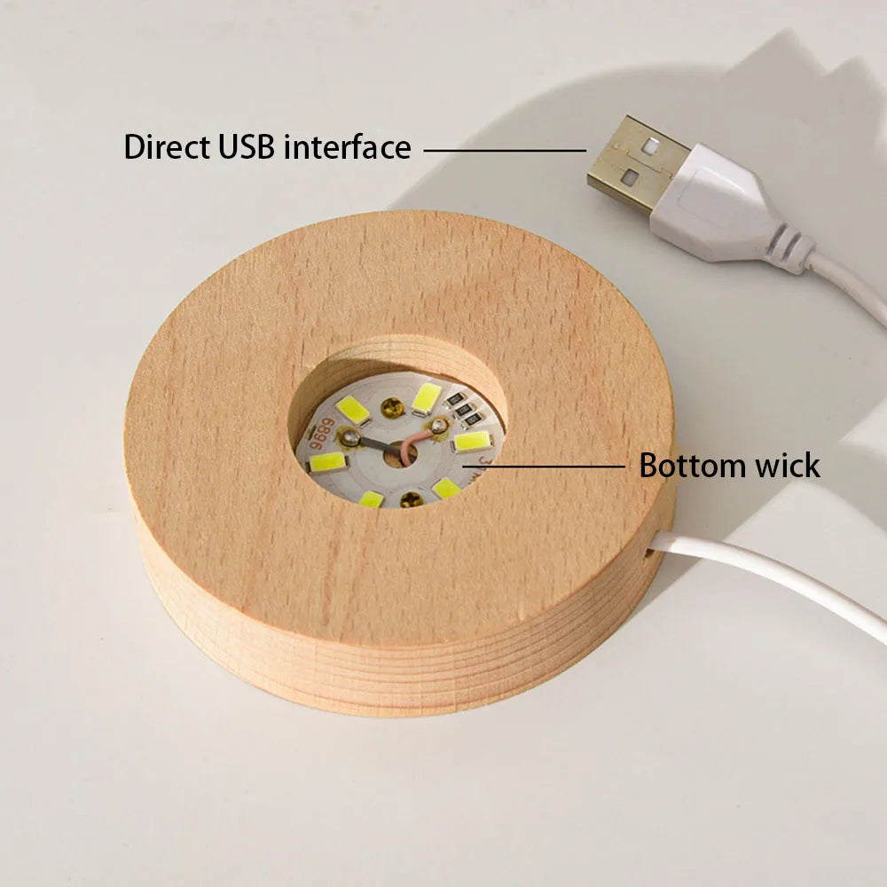 USB LED Night Light - Crystal Balls