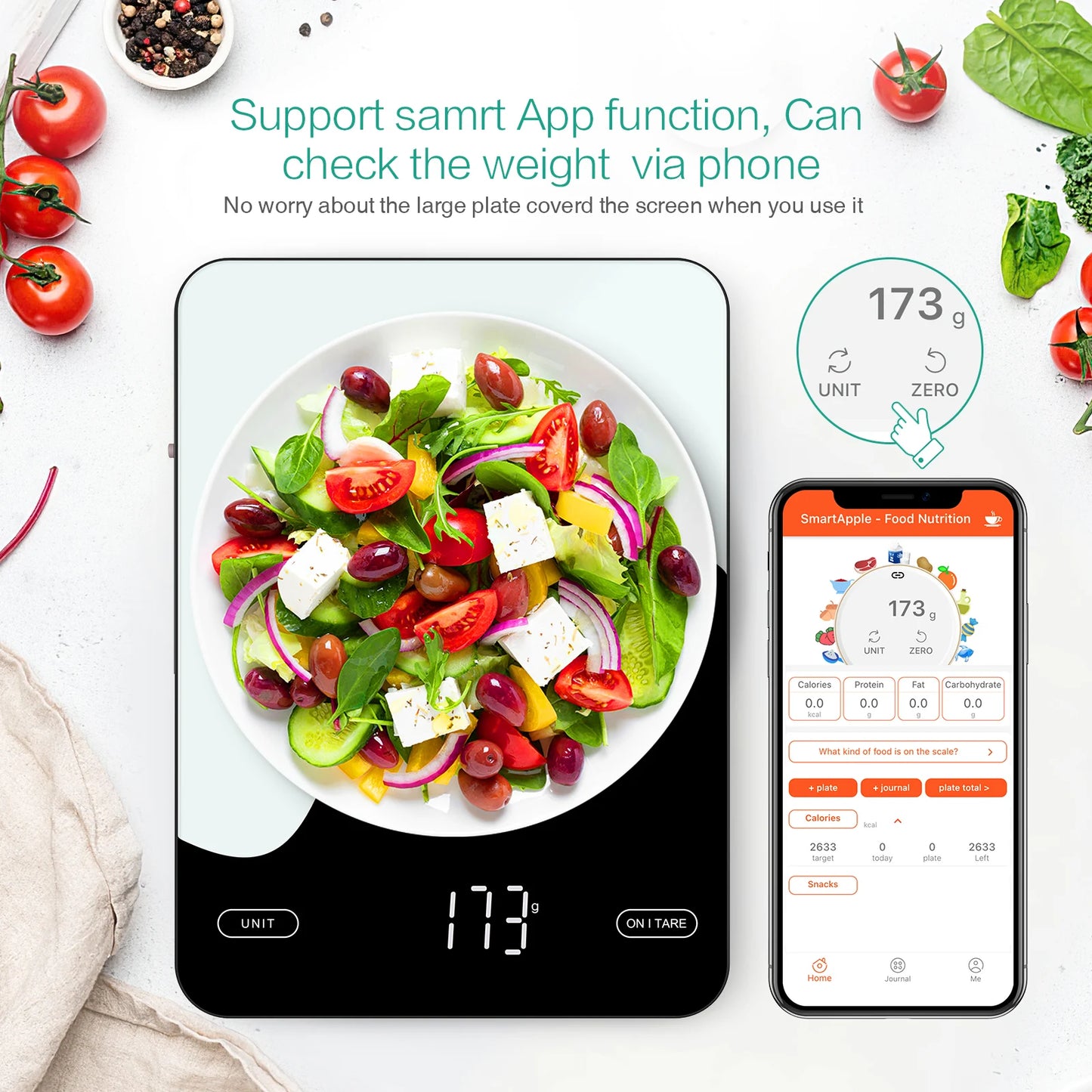 Digital Smart Food Scale with Nutrition Calculator